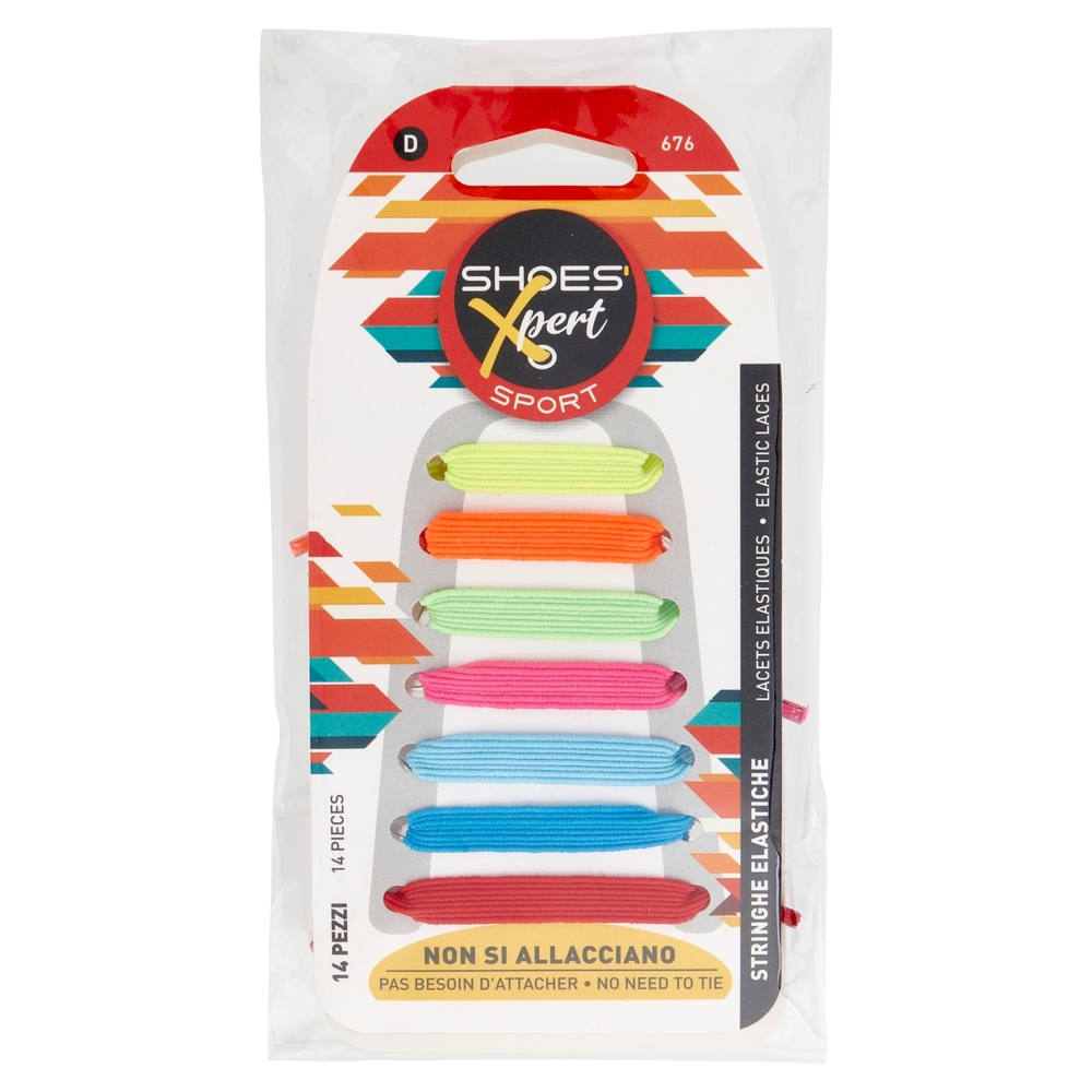 Shoes'Xpert Sport Stringhe Elastiche 14 pz